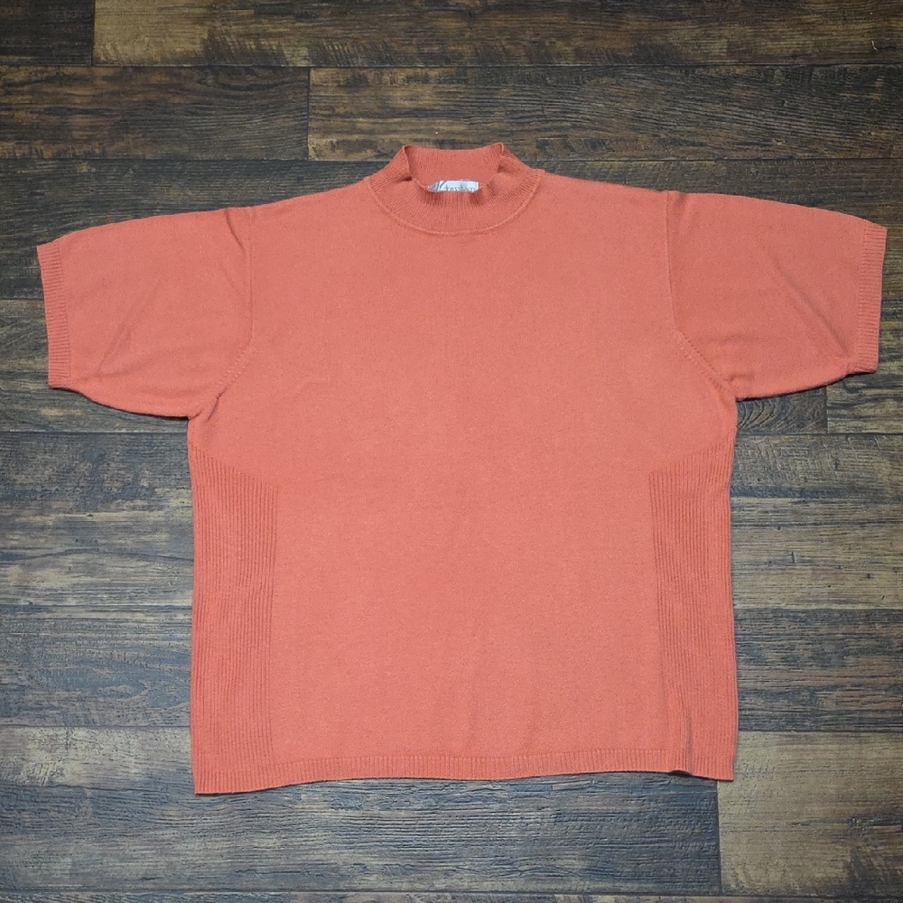 Dressbarn Vibrant Orange Knit Top